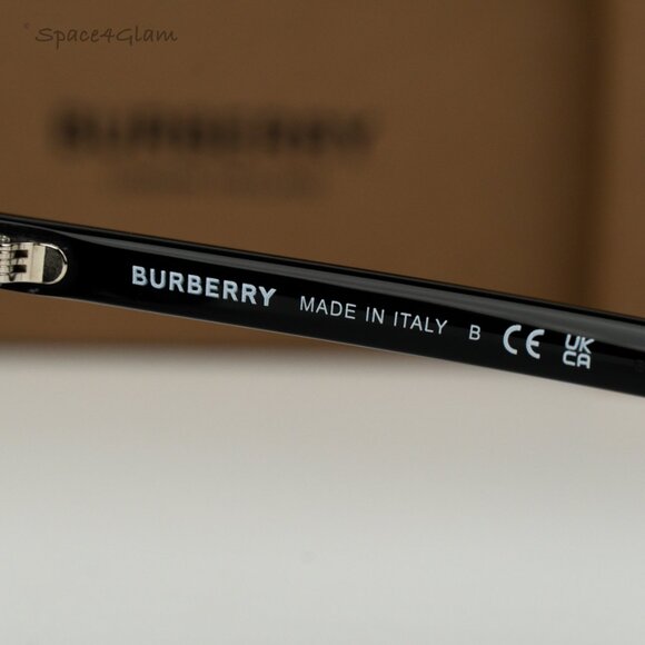 Burberry Women Sunglasses Black Grey Square BE4337F CARNABY 379887 BRAND NEW - Picture 6 of 9